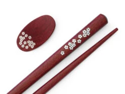 Essstäbchen Set Mit Ablage Sakura, Purple Heart -Produkte Für Zuhause essstaebchen set mit ablage sakura purple heart 1