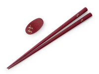 Essstäbchen Set Mit Ablage Tonbo, Purple Heart 3 Essstäbchen Set Mit Ablage Tonbo, Purple Heart – Bild 3