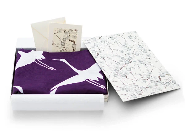 Geschenkset Chiyogami Mit Furoshiki Kuren L, Lila 8 Geschenkset Chiyogami Mit Furoshiki Kuren L, Lila – Bild 8