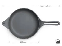 Gusseisen Bratpfanne NakedPan, 24 Cm, OIGEN 8 Gusseisen Bratpfanne NakedPan, 24 Cm, OIGEN – Bild 8