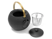 Gusseisen Teekanne Marutama L, 1,1 L Messinggriff 4 Gusseisen Teekanne Marutama L, 1,1 L Messinggriff – Bild 4