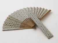 Handfächer Asanoha, Beige 7 Handfächer Asanoha, Beige – Bild 7