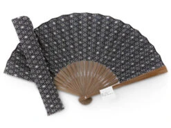 Handfächer Asanoha, Blau -Produkte Für Zuhause handfaecher asanoha blau 1