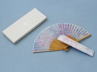 Handfächer Sakura Fubuki, Kirschblüte Blau 10 Handfächer Sakura Fubuki, Kirschblüte Blau – Bild 10