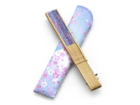 Handfächer Sakura Fubuki, Kirschblüte Blau 4 Handfächer Sakura Fubuki, Kirschblüte Blau – Bild 4