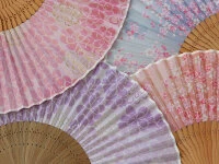 Handfächer Sakura Fubuki, Kirschblüte Blau 8 Handfächer Sakura Fubuki, Kirschblüte Blau – Bild 8