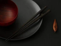 Japanische Essstäbchen Senren Ebony, Ebenholz 6 Japanische Essstäbchen Senren Ebony, Ebenholz – Bild 6