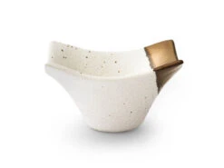 Japanische Soßenschale Sou, Weiß-gold -Produkte Für Zuhause japanische sossenschale sou weiss gold 1