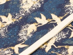 Japanpapier Chiyogami, Kraniche Auf Blau -Produkte Für Zuhause japanpapier chiyogami kraniche auf blau 1