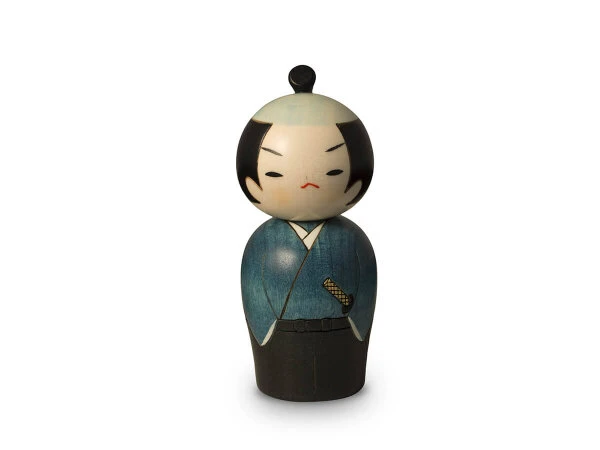 Kokeshi: Holzfigur Samurai 7 Kokeshi: Holzfigur Samurai – Bild 7