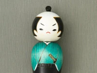 Kokeshi: Holzfigur Samurai 6 Kokeshi: Holzfigur Samurai – Bild 6