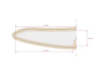 Messerhülle Leder Petty, Schwarz 5 Messerhülle Leder Petty, Schwarz – Bild 5