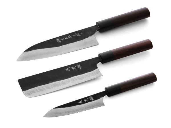 Messerset Damastmesser Nami Santoku II 12 Messerset Damastmesser Nami Santoku II – Bild 12