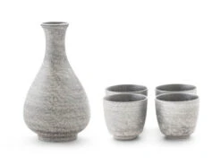 Sake Set Silber, 1 Karaffe, 4 Becher -Produkte Für Zuhause sake set silber 1 karaffe 4 becher 1