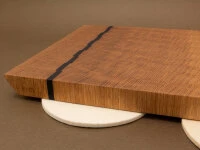 Stirnholz Schneidebrett Janus, Eiche HS Premium 7 Stirnholz Schneidebrett Janus, Eiche HS Premium – Bild 7