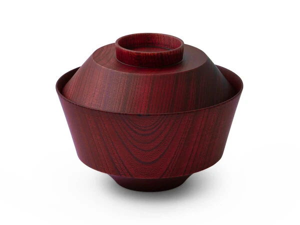 Suppenschale Mit Deckel Hashi Han, Urushi Rot 10 Suppenschale Mit Deckel Hashi Han, Urushi Rot – Bild 10