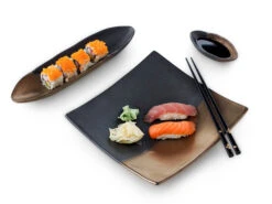 Sushi Set Sou, Schwarz-gold -Produkte Für Zuhause sushi set sou schwarz gold 1