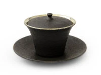 Teetasse Kuro Tsuya Mit Untertasse Und Deckel