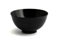 Urushi Reisschale Kenro L, Schwarz