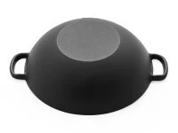 Wok Pfanne / Topf, Gusseisen Mit Deckel, 2 Größen 5 Wok Pfanne / Topf, Gusseisen Mit Deckel, 2 Größen – Bild 5