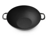 Wok Pfanne / Topf, Gusseisen Mit Deckel, 2 Größen 7 Wok Pfanne / Topf, Gusseisen Mit Deckel, 2 Größen – Bild 7